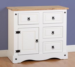 Corona 1 Door 4 Drawer Sideboard 